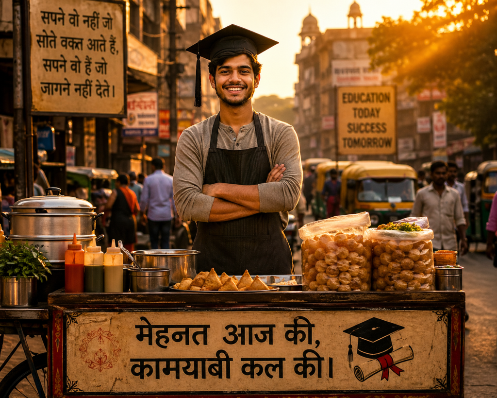IIT graduate street food India